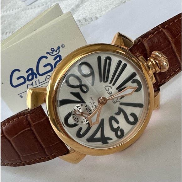 GaGa Milano Manuale48 Rose Gold Plated 5011 Watch - Picture 3 of 15